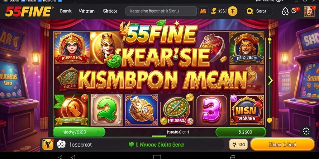 Tampilan menarik dari gameplay Slot di 55FIVE.