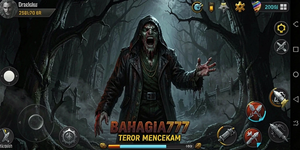 Gameplay menyeramkan dengan suasana gelap dan misterius.
