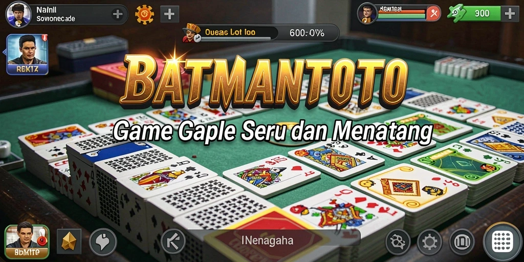 Screenshot gameplay seru dari BATMANTOTO yang menampilkan momen intens Gaple.