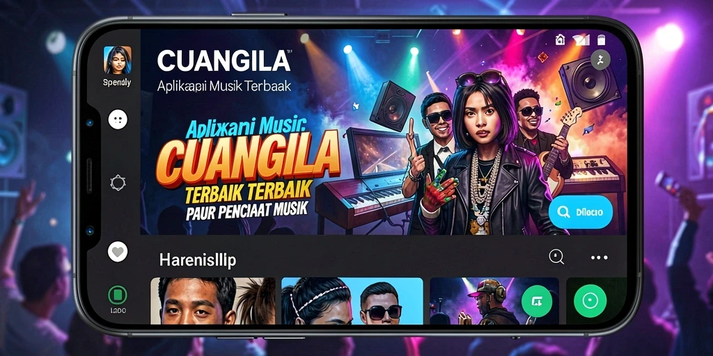 Tampilan screenshot utama CUANGILA menampilkan gameplay seru dalam aplikasi musik.