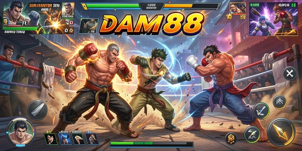 Gameplay seru di DAM88 dengan pertarungan intens.