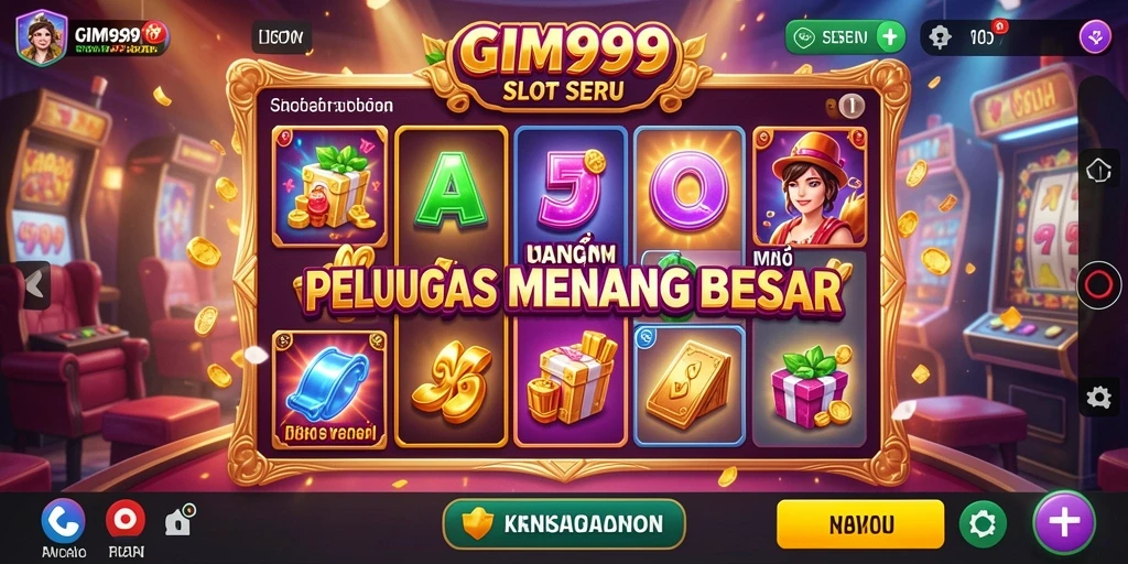Tampilan gameplay GIM999 dengan slot yang beragam dan menantang.