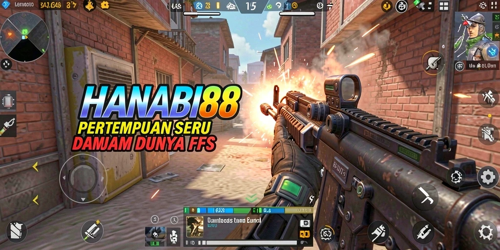 Tampilan yang mendebarkan dari gameplay seru HANABI88.