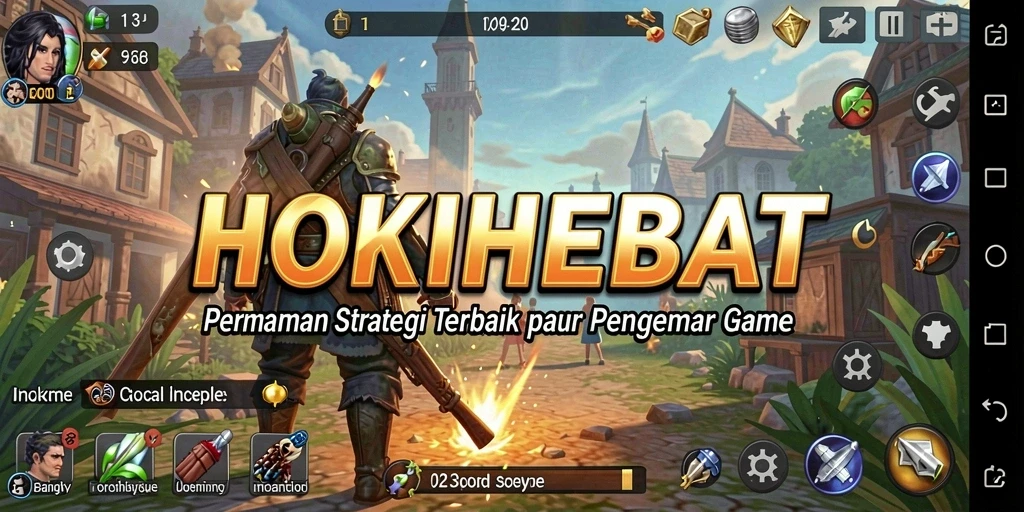 Tampilan gameplay strategis yang mendebarkan dalam HOKIHEBAT.