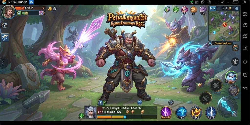 Tangkapan layar gameplay menampilkan petualangan seru di INDOWIN168.