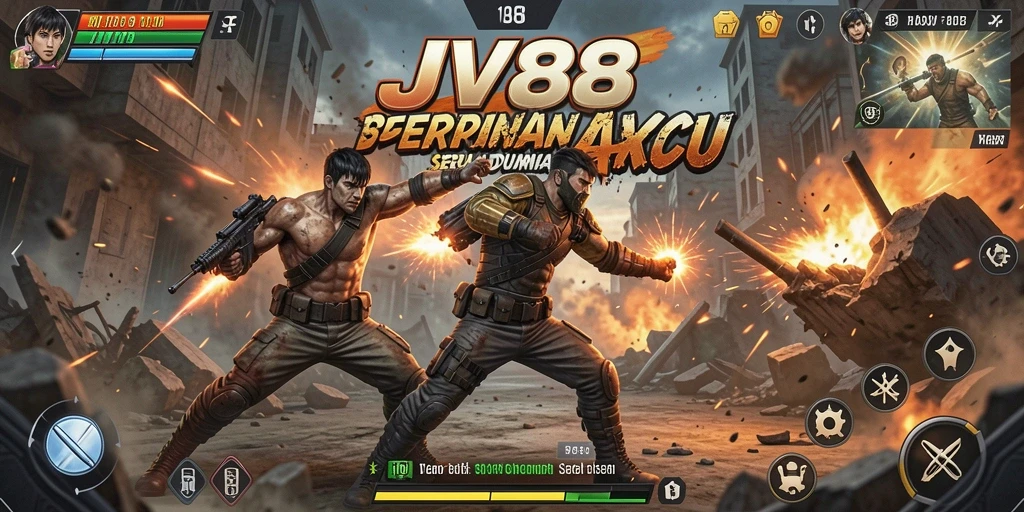 Tampilan gameplay JV88 yang mencengangkan dan dinamis.