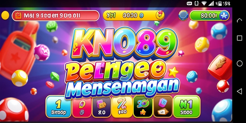 Tampilan gameplay Bingo yang seru dan penuh warna di KNO89.
