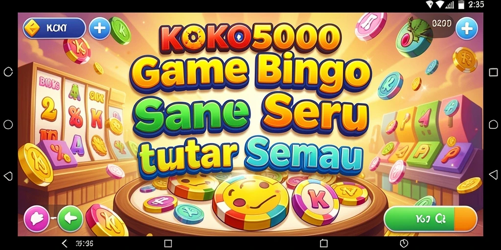 Screenshot gameplay KOKO5000 menampilkan serunya bermain Bingo.