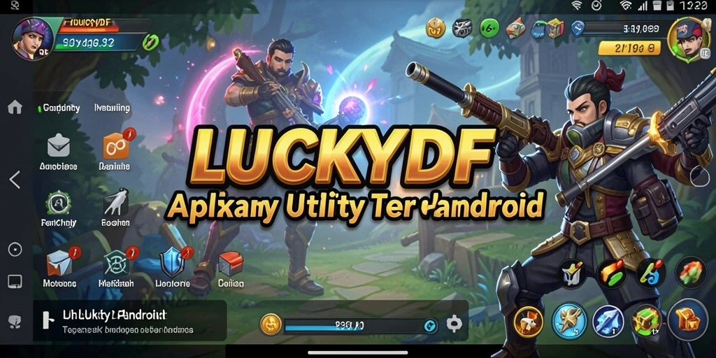 Tampilan utama LUCKYDF yang sederhana dan fungsional.