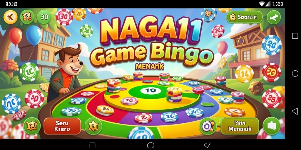 Screenshot NAGA11 menampilkan pemain menikmati gameplay Bingo yang seru.