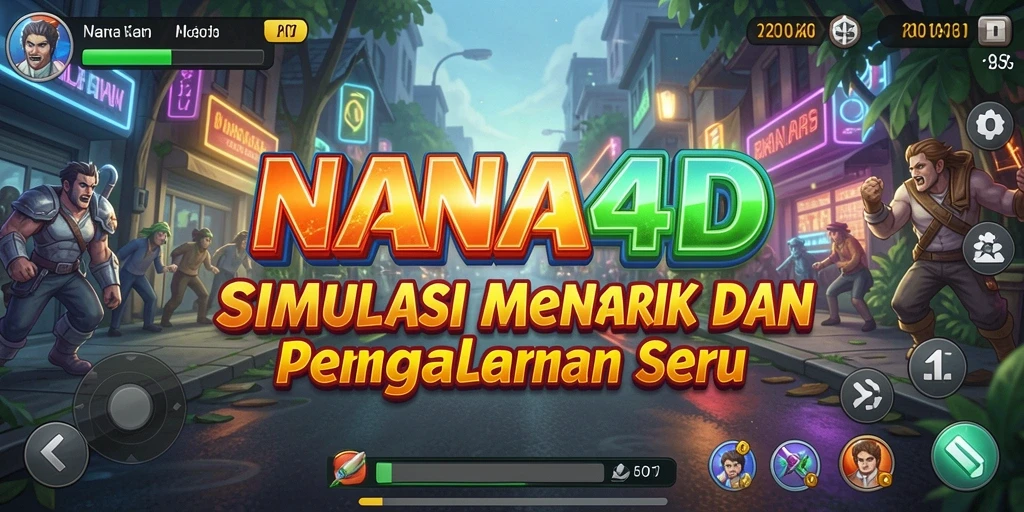 Gameplay NANA4D yang interaktif dan mendalam dalam simulasi.