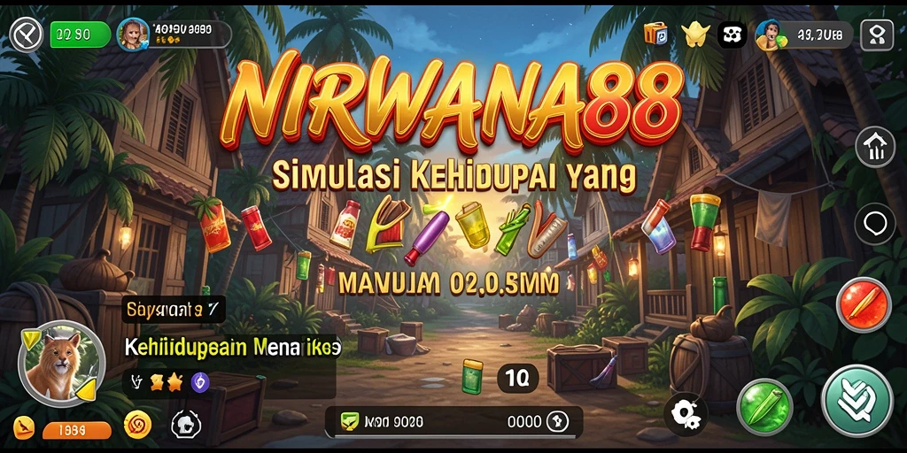 Tangkapan layar gameplay NIRWANA88 yang menampilkan interaksi karakter dan lingkungan.