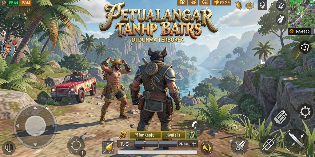 Tampilan luar biasa dari gameplay PP444 di dunia terbuka.