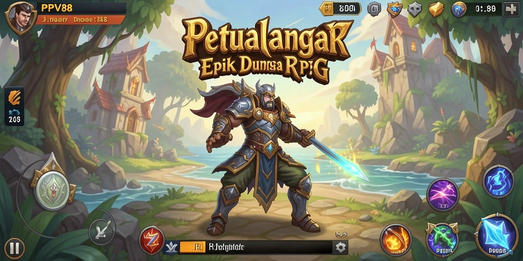 Tampilan gameplay menegangkan dalam PPV88 yang menggugah semangat petualangan RPG.