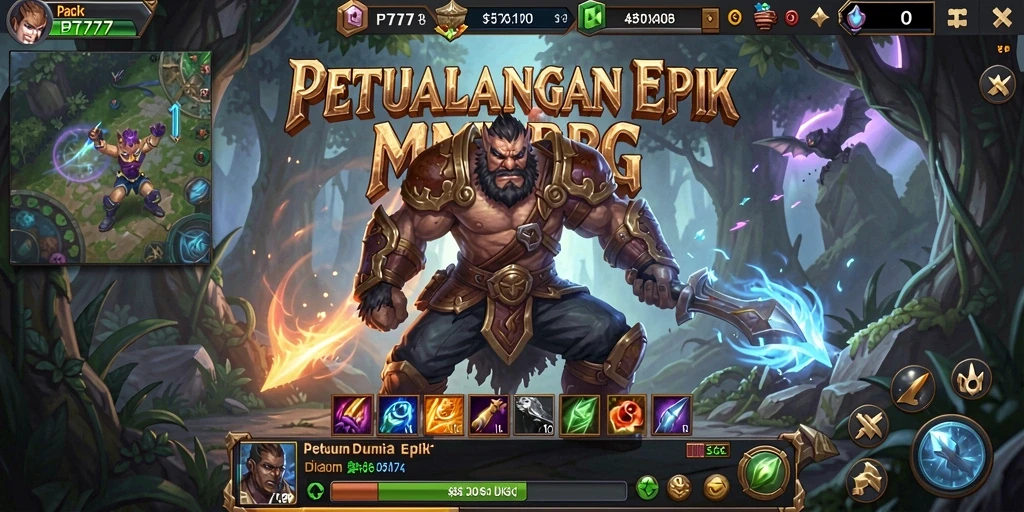 Gameplay seru PT777 dengan petualangan dalam dunia MMORPG.