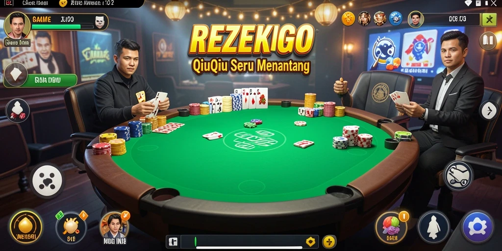 Gameplay seru dalam REZEKIGO saat bermain QiuQiu.