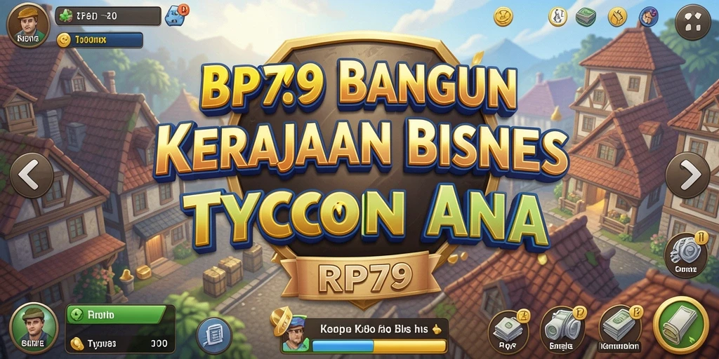 Screenshot gameplay RP79 menampilkan aksi membangun kerajaan bisnis yang seru.