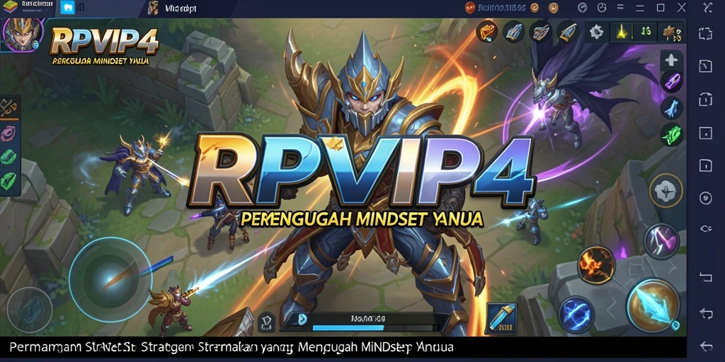 Screenshot RPVIP4 menampilkan aksi pertarungan yang strategis dan mendebarkan.