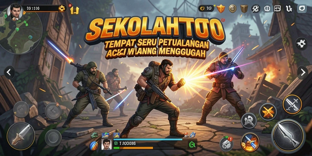 Gameplay menegangkan dan seru di SEKOLAHTOTO.