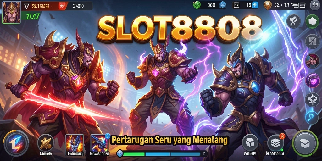 Screenshot keren dari pertarungan intens di SLOT8808.