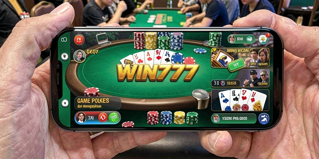 Tampilan gameplay menarik dari WIN777 dengan suasana poker yang nyata.